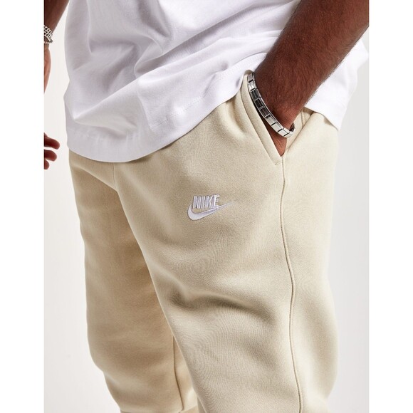 Nike Club Fleece Men's Sweatpants Khaki/White - Picture 1 of 4